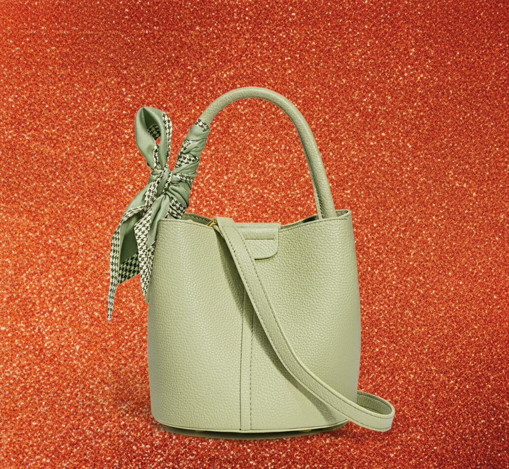 Brat Glow – Statement Genuine Leather Bucket Bag with Attitude