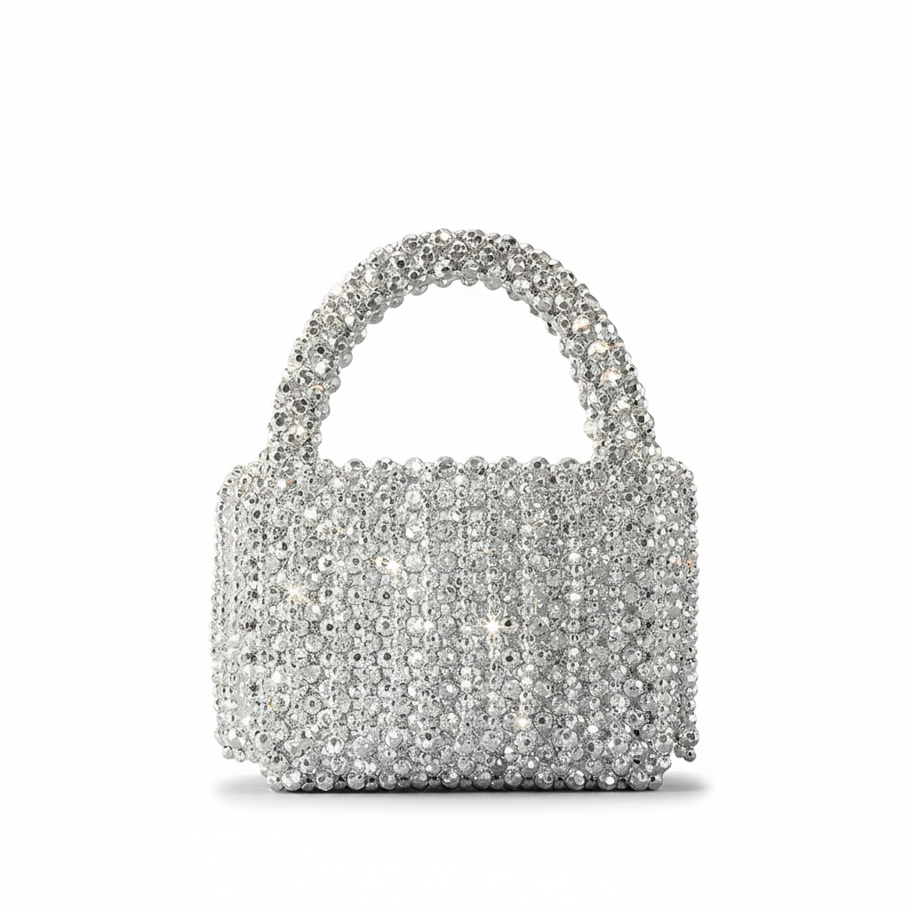 Renaissance RSVP – Handmade Beaded Acrylic Tassel Bag
