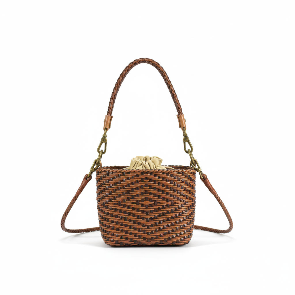Bratcore Woven Mini Bucket Bag