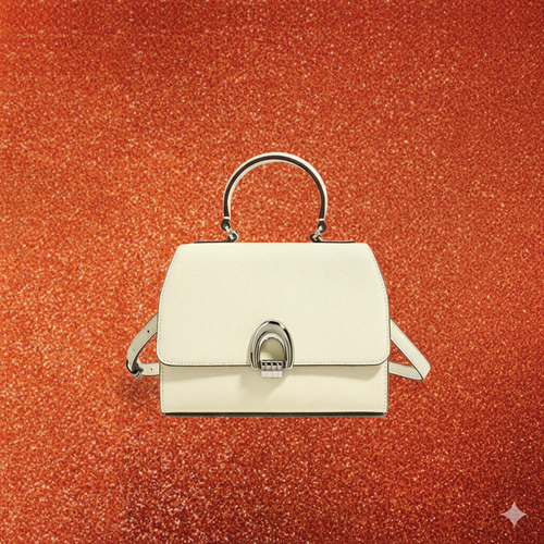 Halo Chic – Elegant Cowhide Shoulder Handbag