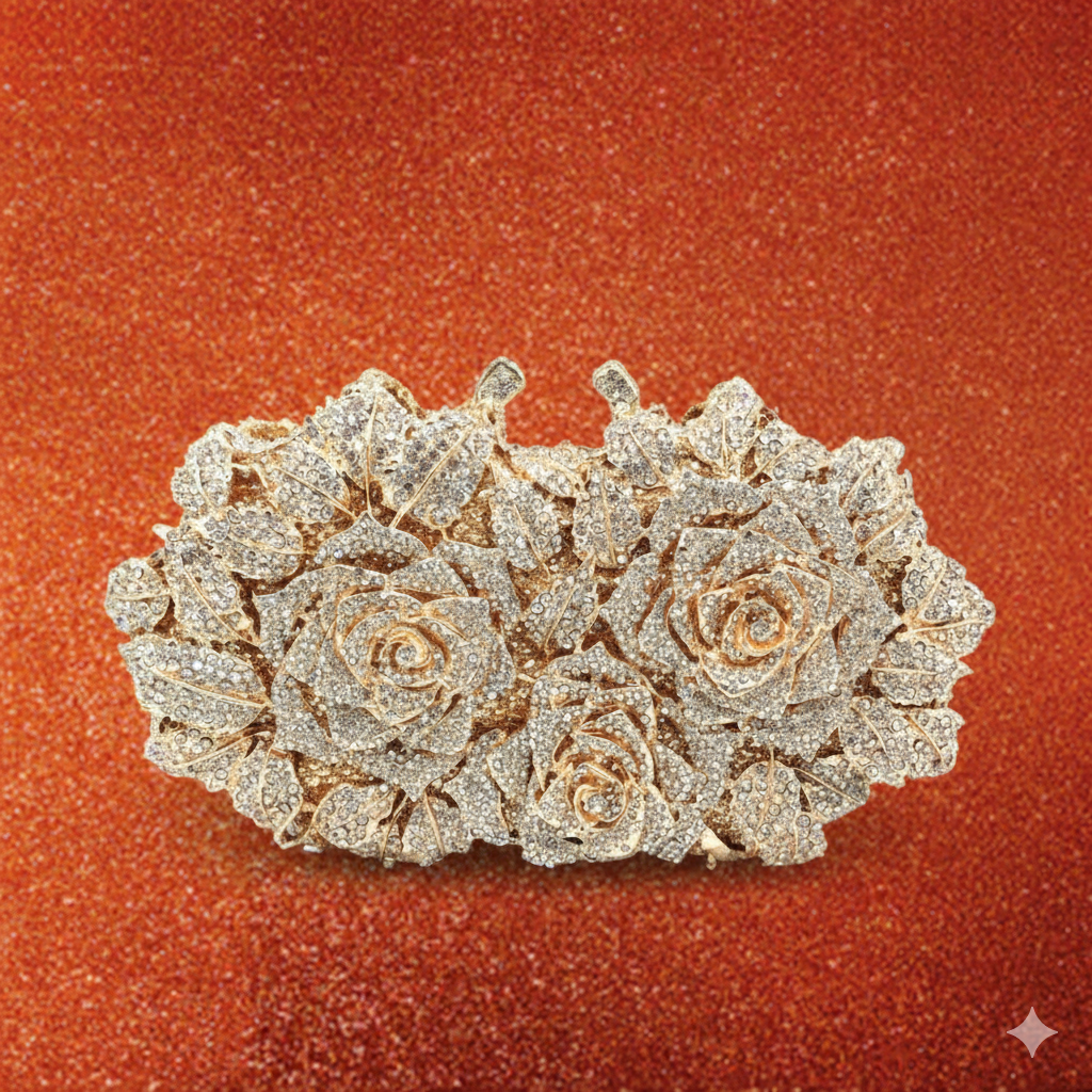 Only Girl – Diamond Rose Evening Bag
