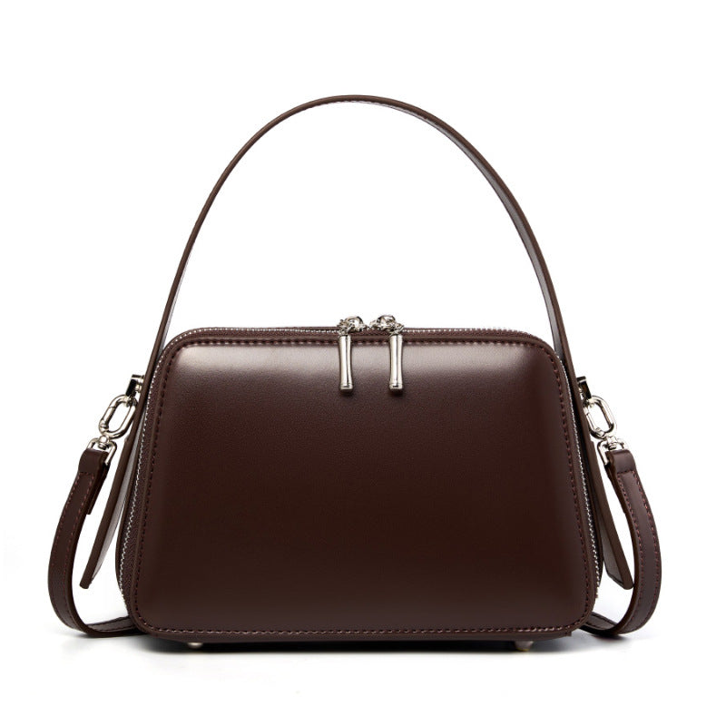 Café au Law – Rich Leather Crossbody for Women Who Lead