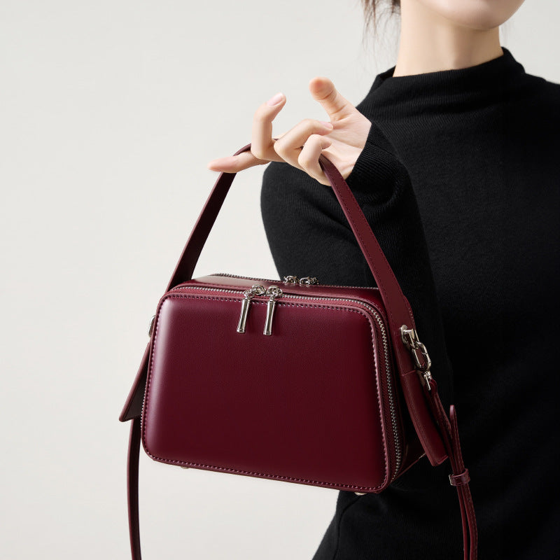 Café au Law – Rich Leather Crossbody for Women Who Lead