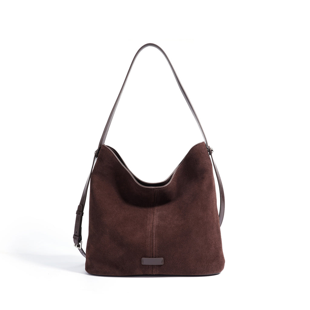 Levitating Luxe – Suede Bucket Crossbody