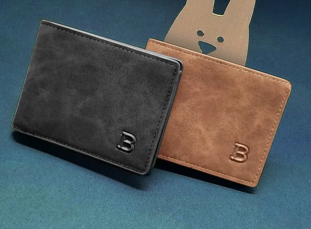 Blinding Lines Bifold – Men's Short Vintage Frosted Wallet