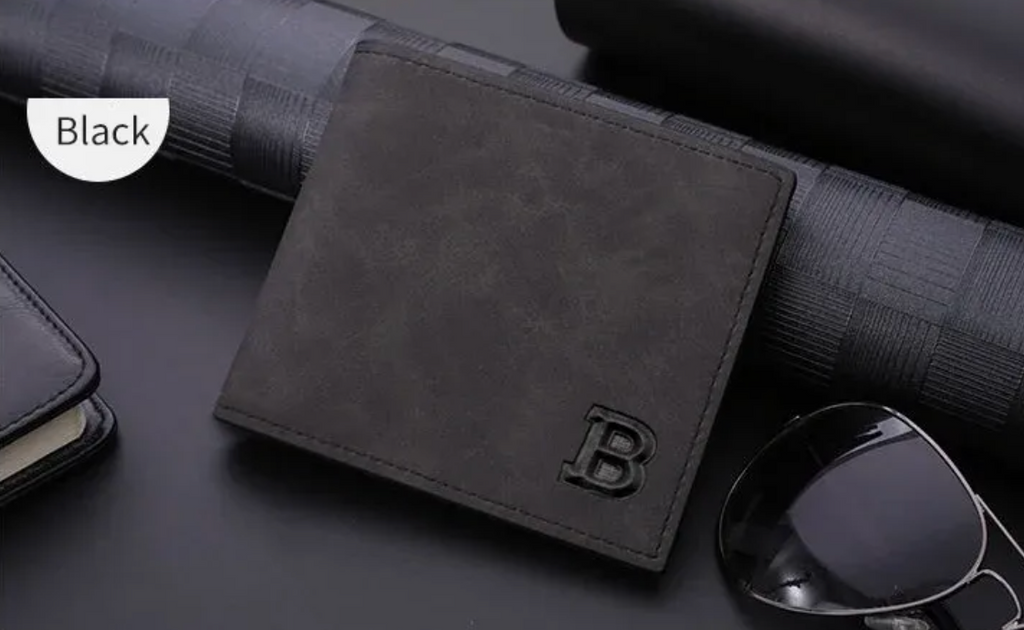 Blinding Lines Bifold – Men's Short Vintage Frosted Wallet