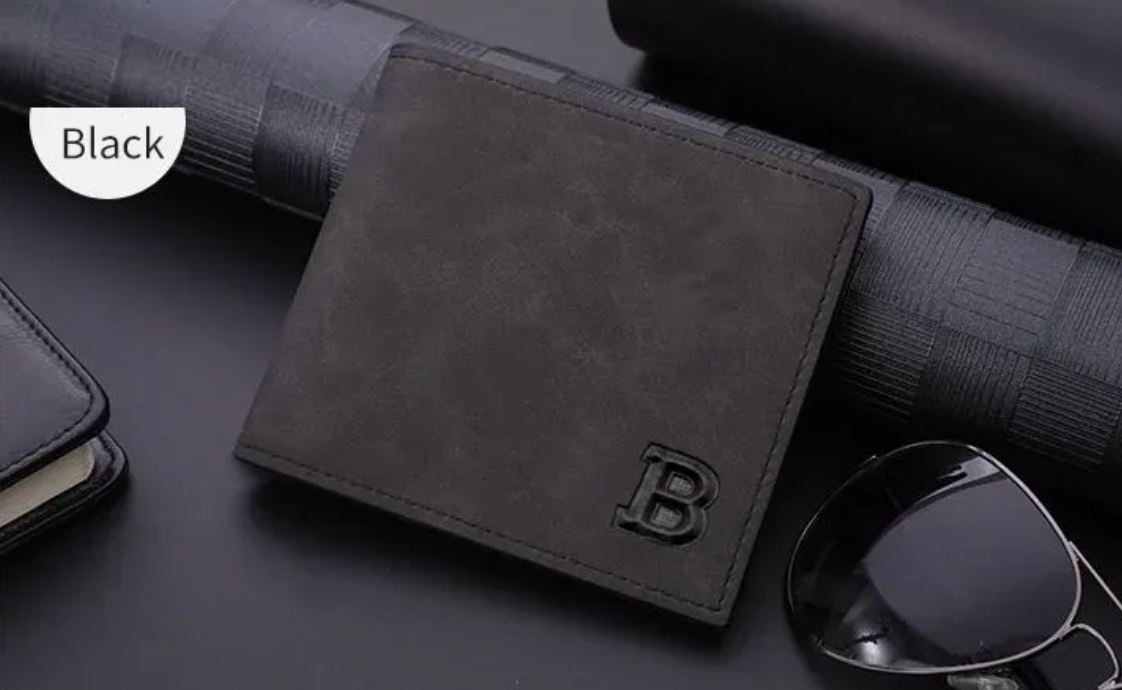 Blinding Lines Bifold – Men's Short Vintage Frosted Wallet