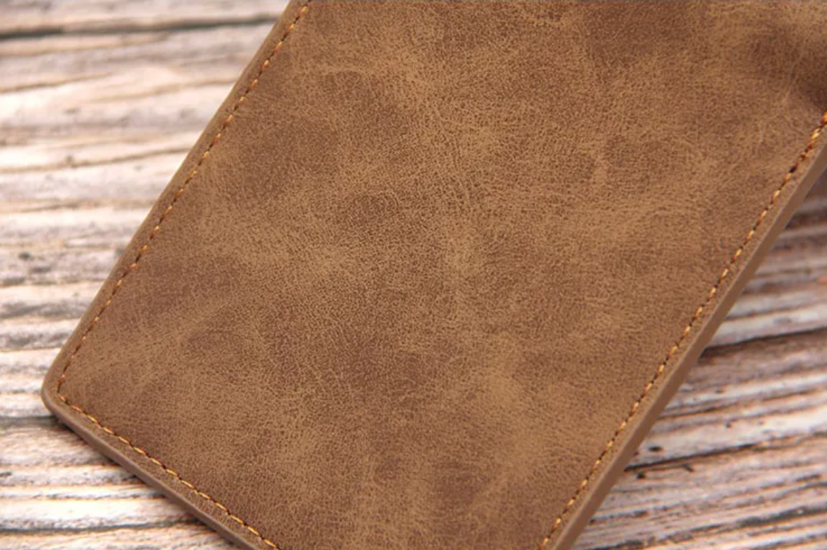 Blinding Lines Bifold – Men's Short Vintage Frosted Wallet