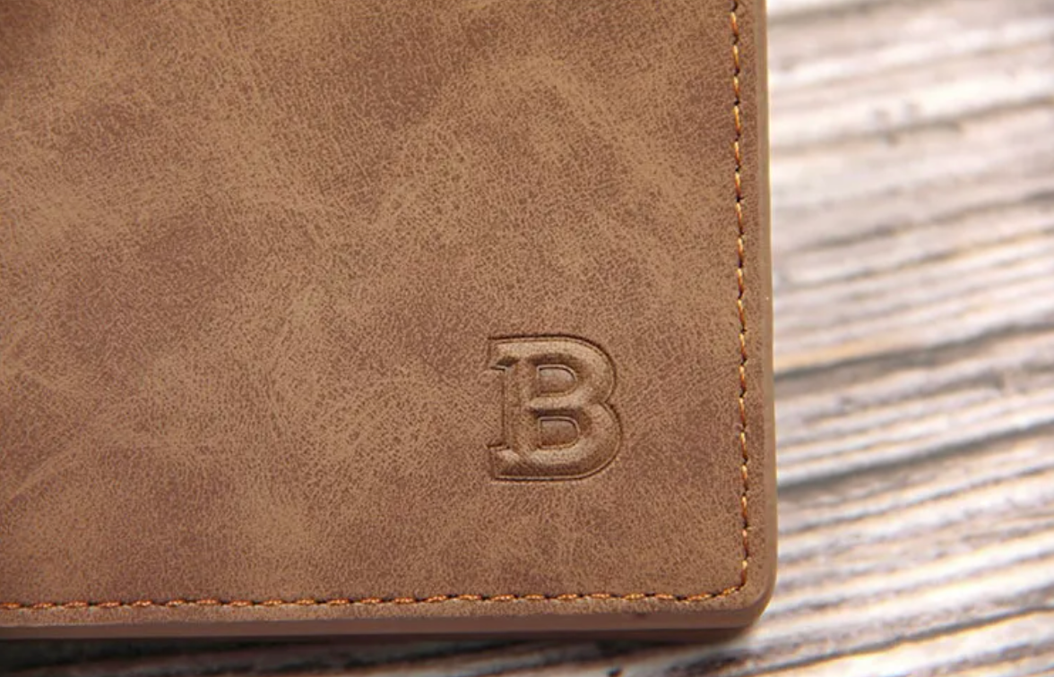 Blinding Lines Bifold – Men's Short Vintage Frosted Wallet