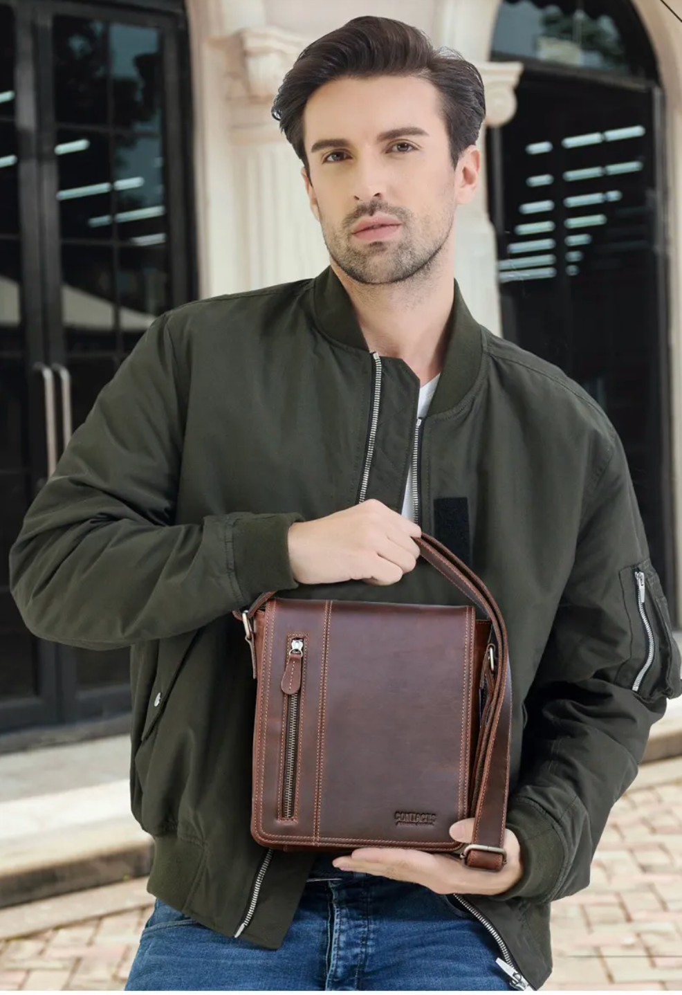 Geller Grant Fly-Out – Leather Crossbody Bag