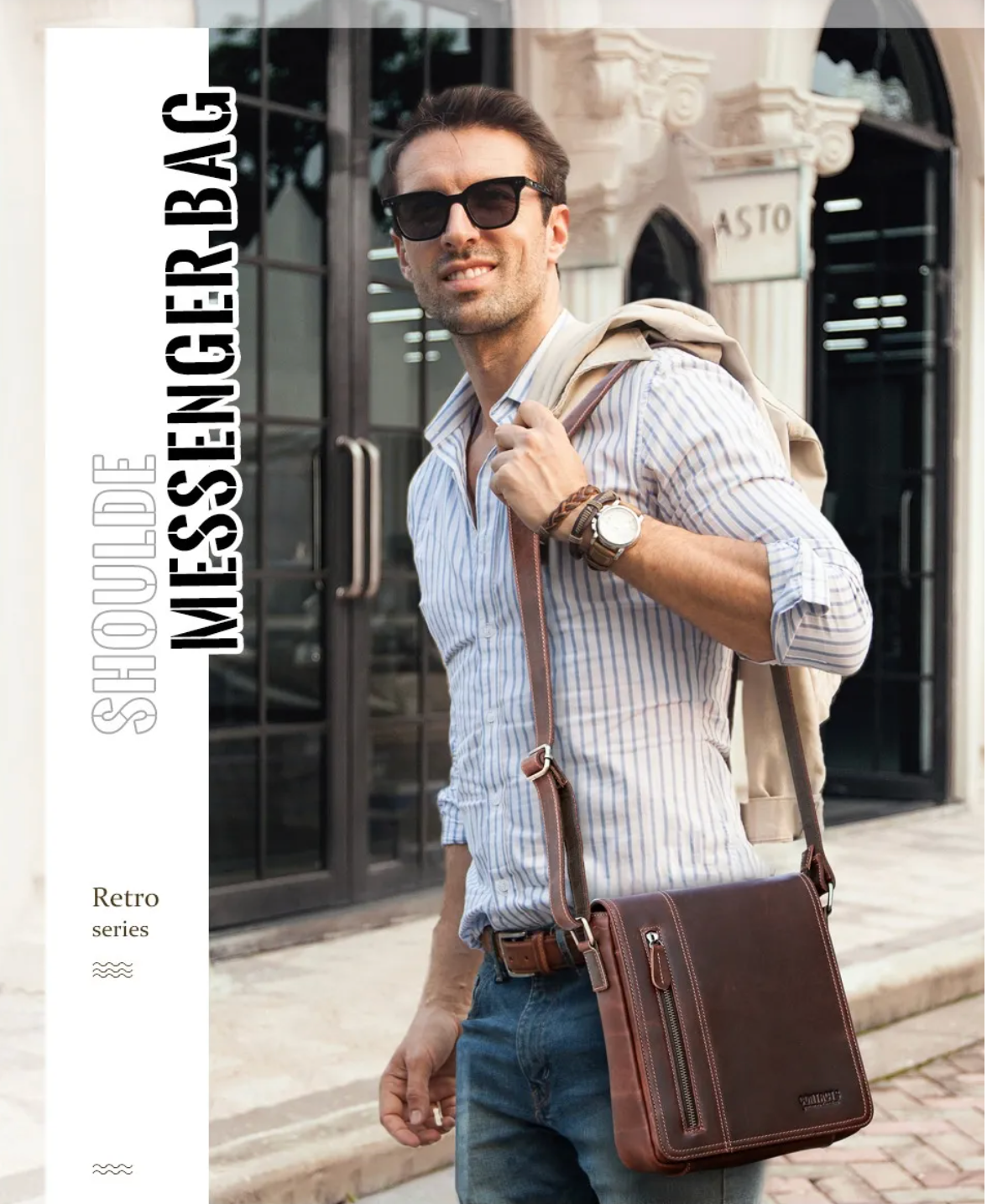 Geller Grant Fly-Out – Leather Crossbody Bag