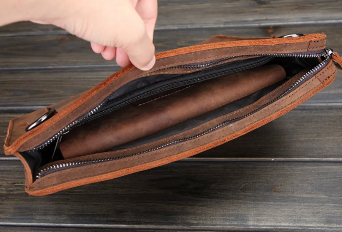 Hawkins Lab Notes – Leather Data Scientist Messenger Bag