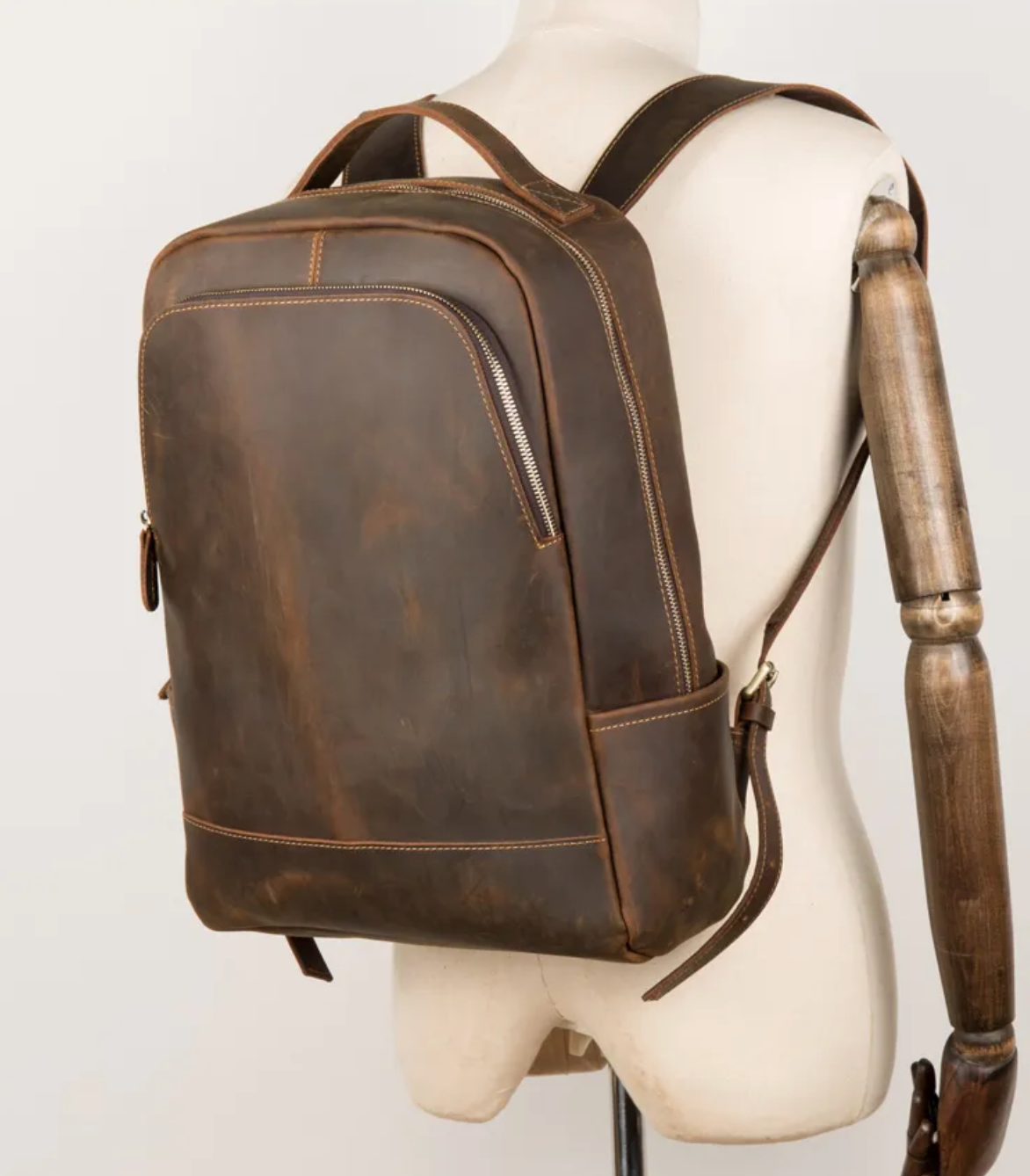 Dunphy Design Deck – Leather Marketing Backpack