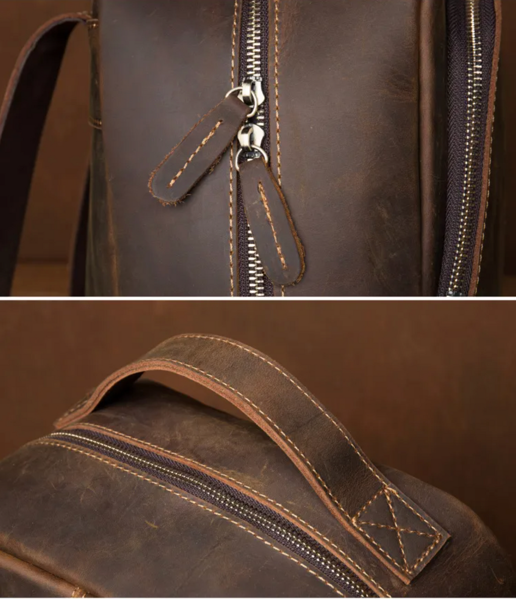 Dunphy Design Deck – Leather Marketing Backpack