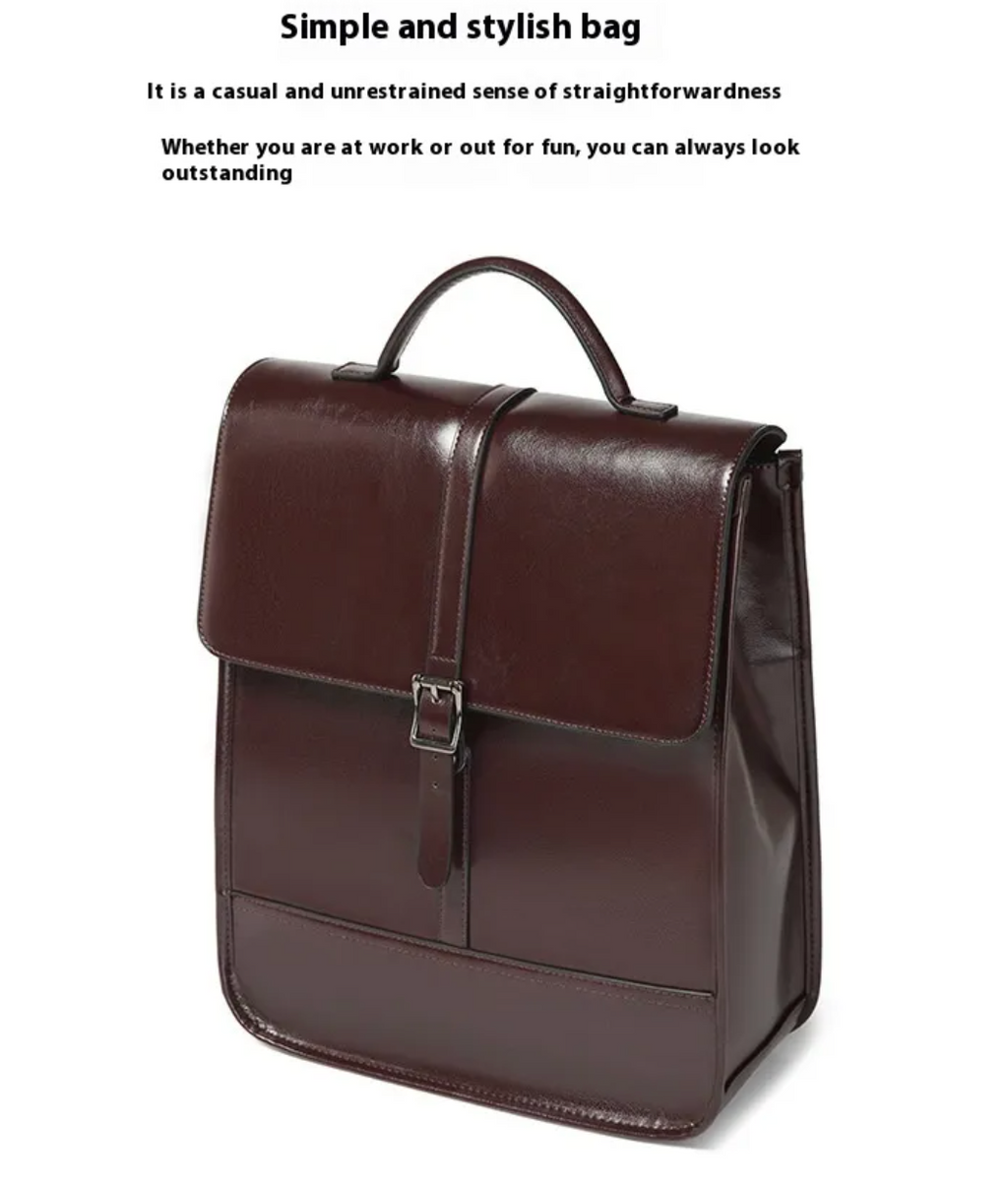 Rory’s Reading Room – Retro Leather Backpack