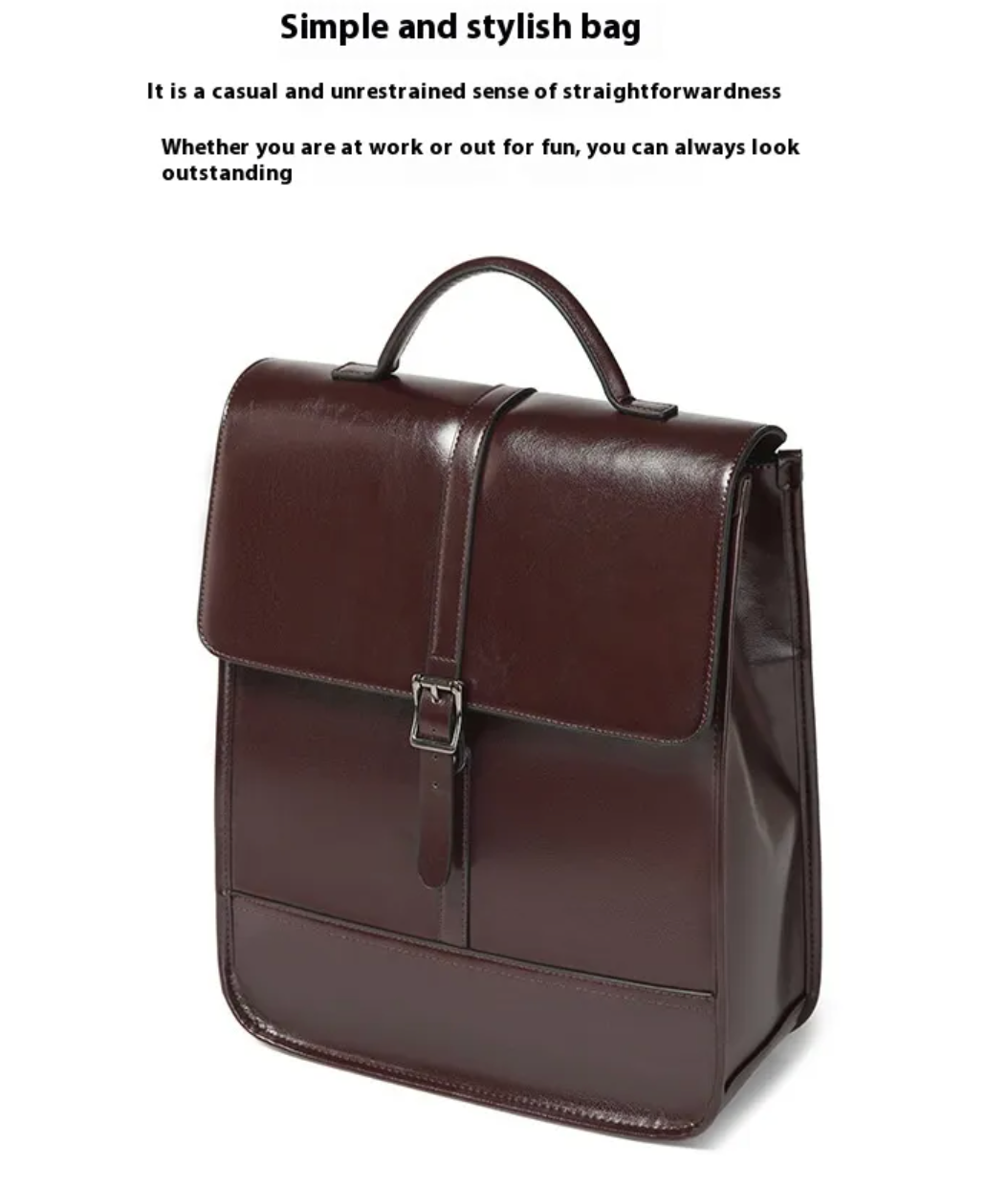 Rory’s Reading Room – Retro Leather Backpack