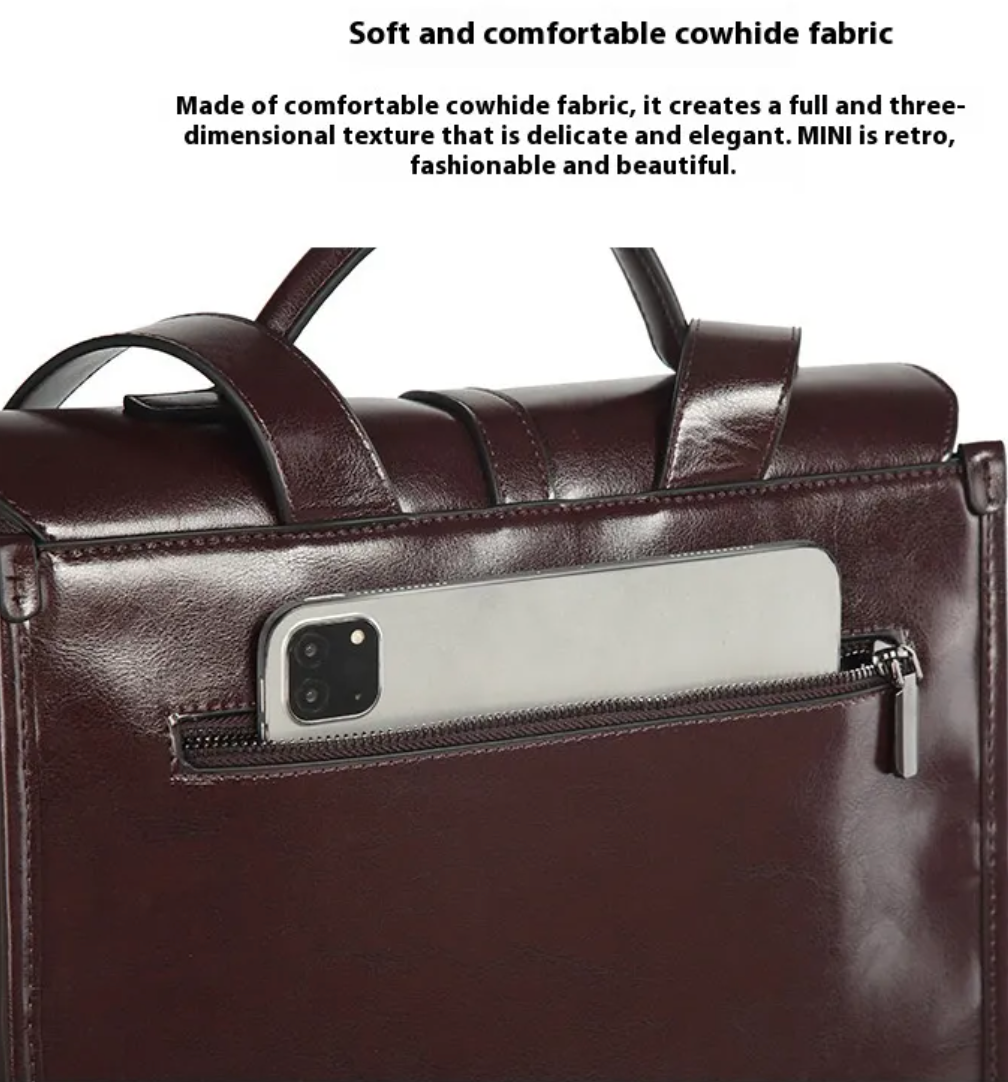 Rory’s Reading Room – Retro Leather Backpack