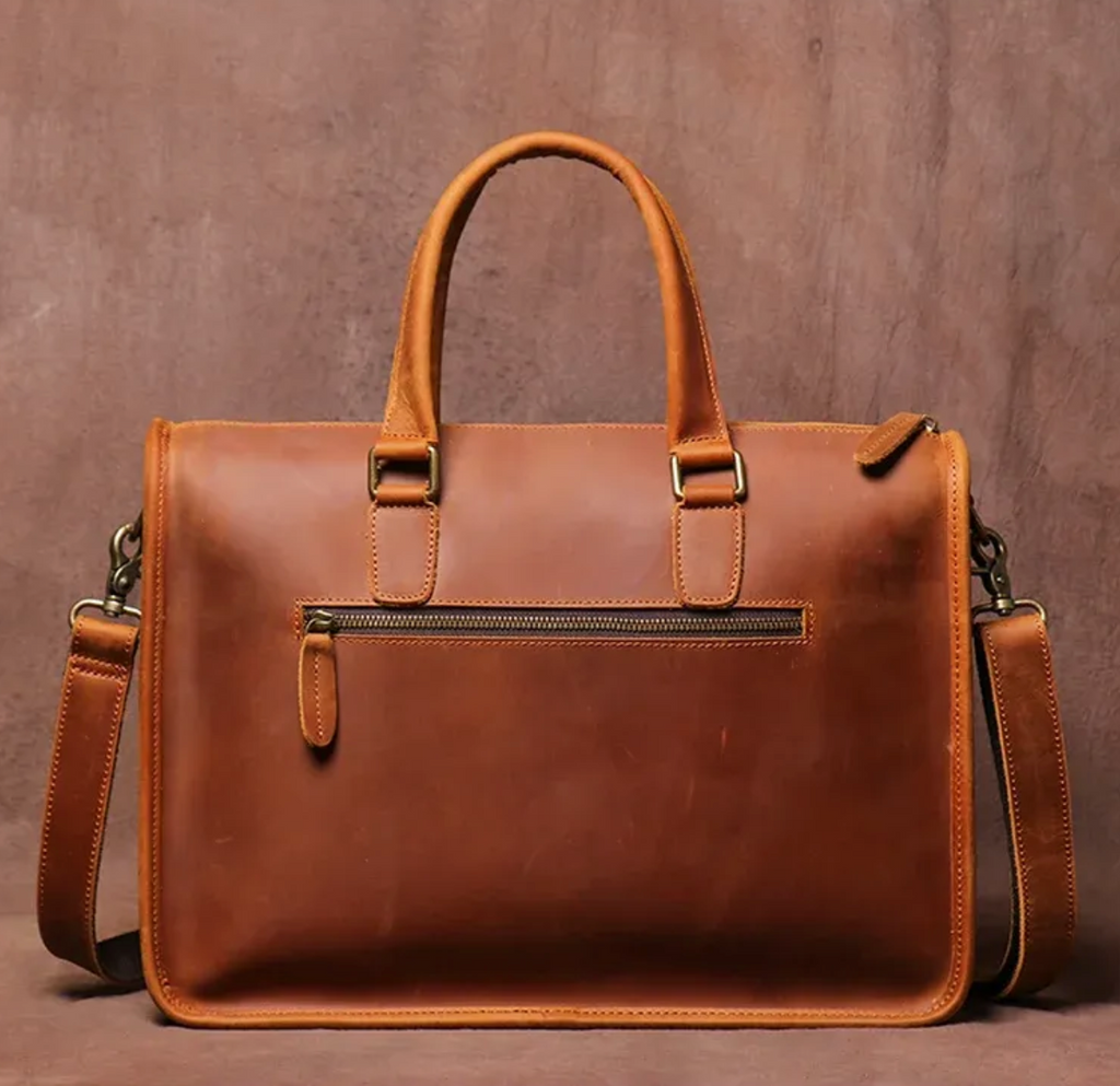 Heisenberg Ledger – Chemist’s Crazy Horse Leather Briefcase