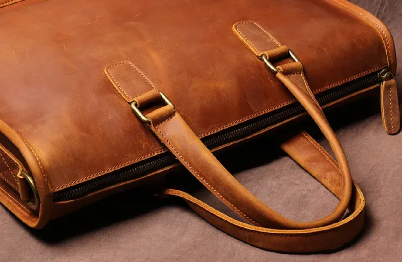 Heisenberg Ledger – Chemist’s Crazy Horse Leather Briefcase