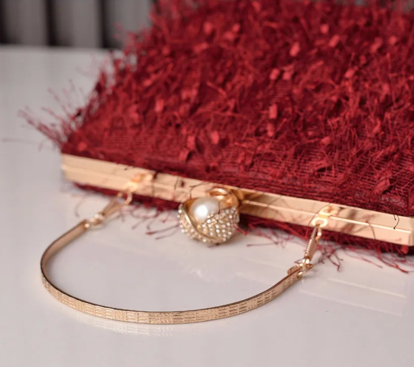 Nevermore Nightshade – Pearl Clasp Tassel Evening Bag
