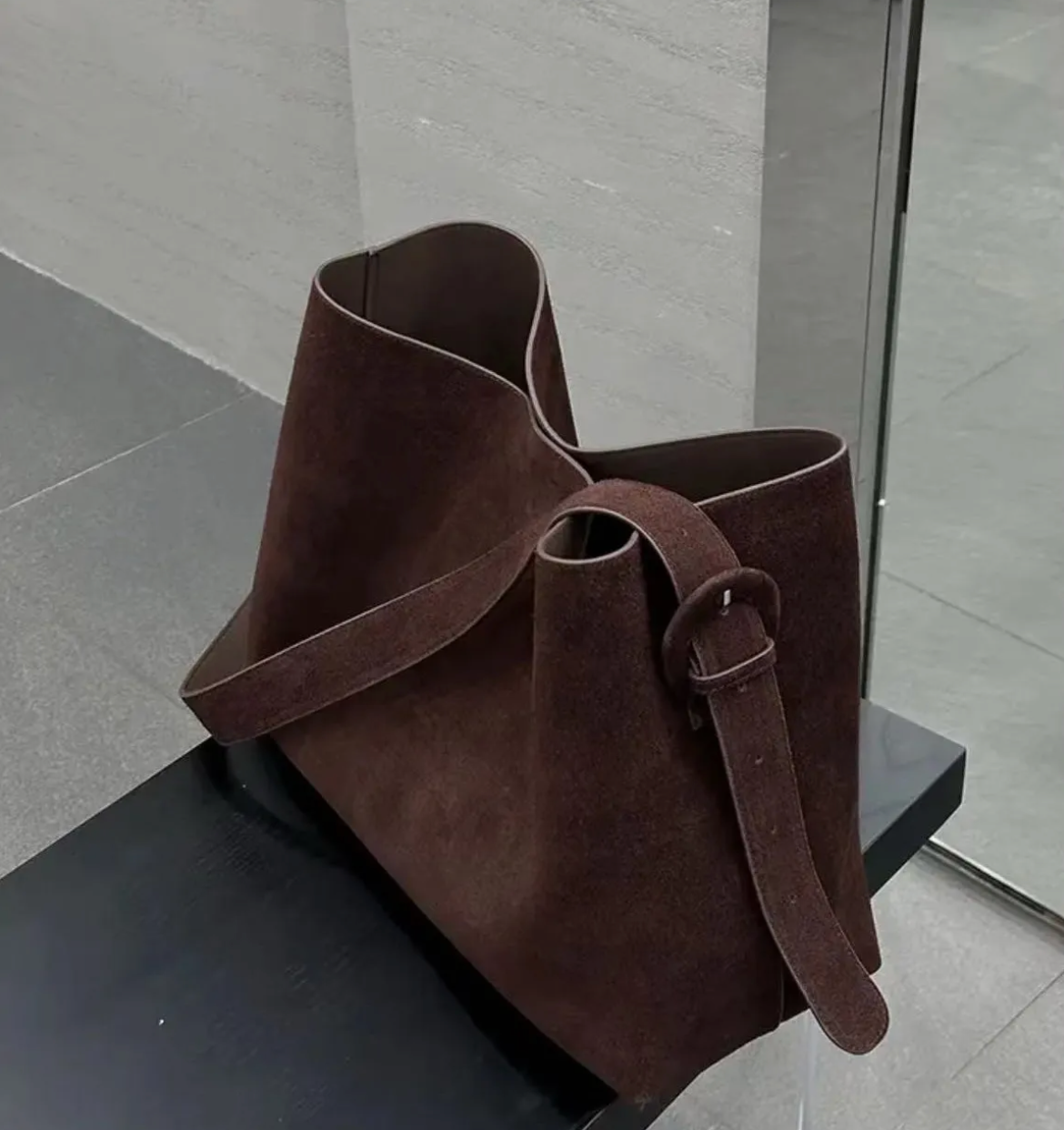 Cozy With Cashmere – Winter Matte Leather Crossbody