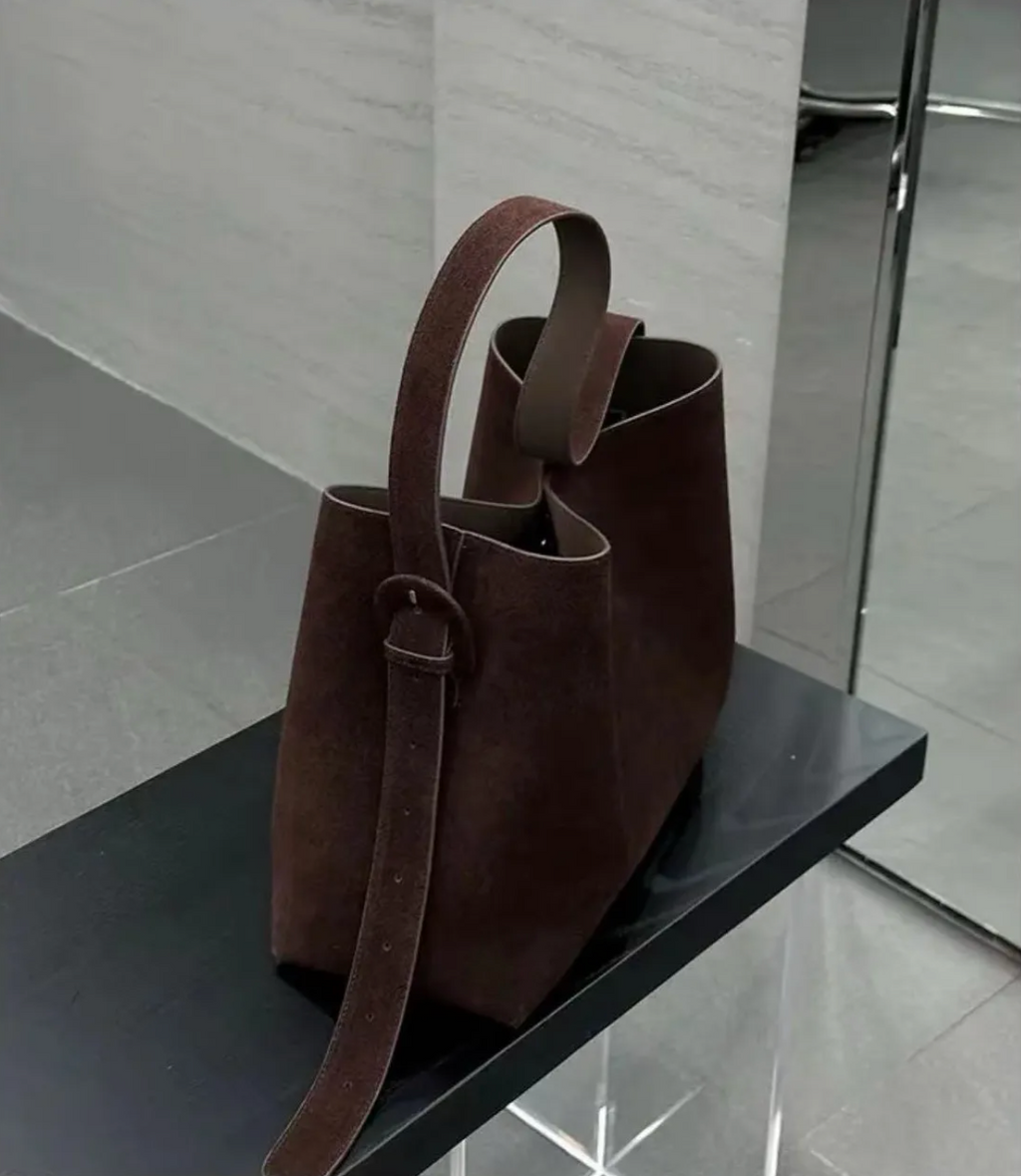 Cozy With Cashmere – Winter Matte Leather Crossbody