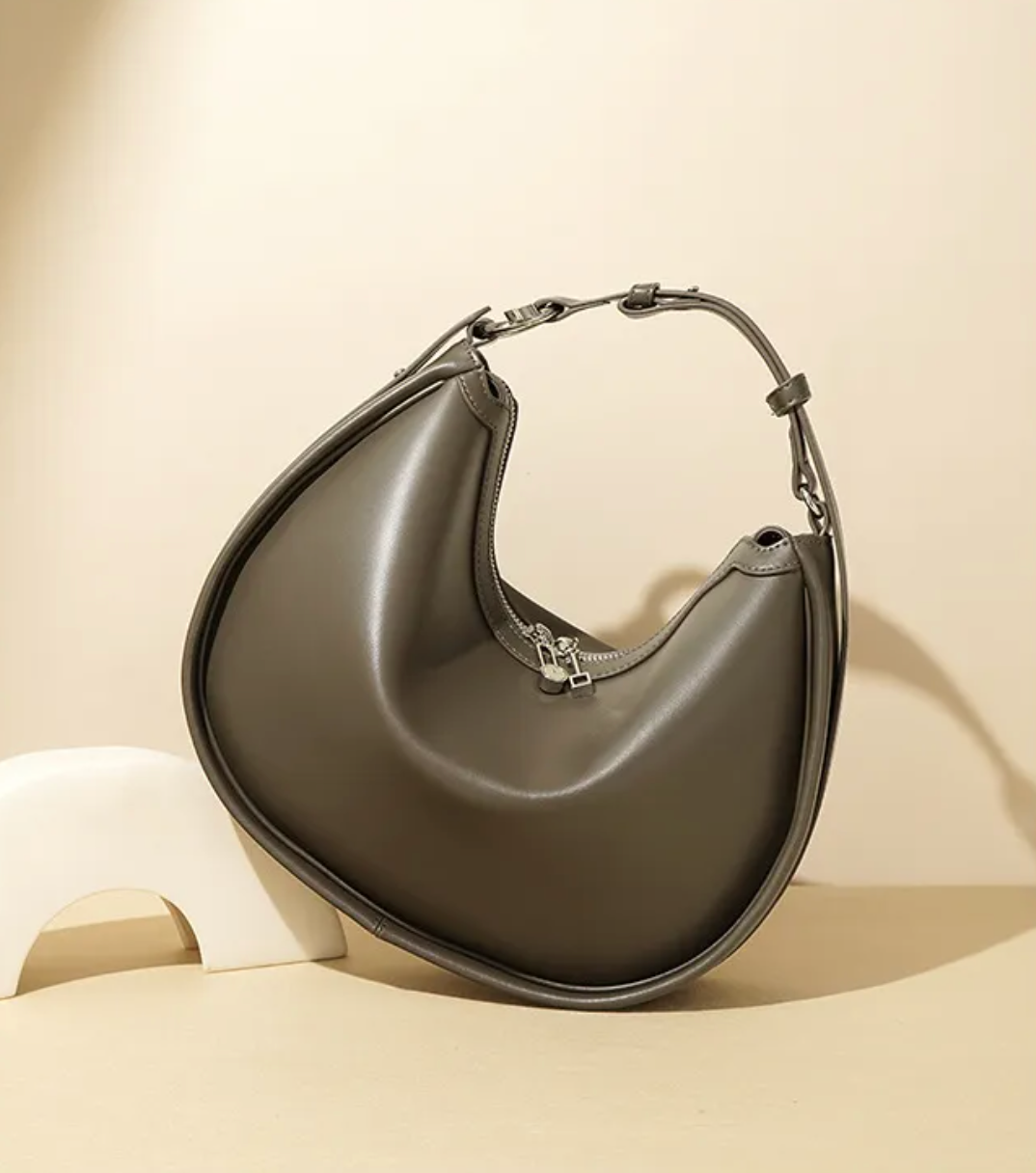 365 Office – Cowhide Crescent Handbag