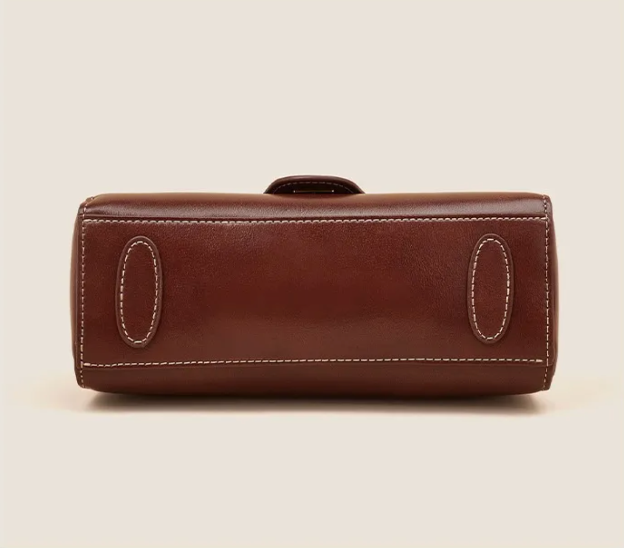 Featherington Fête – Retro Lock Crossbody Bag