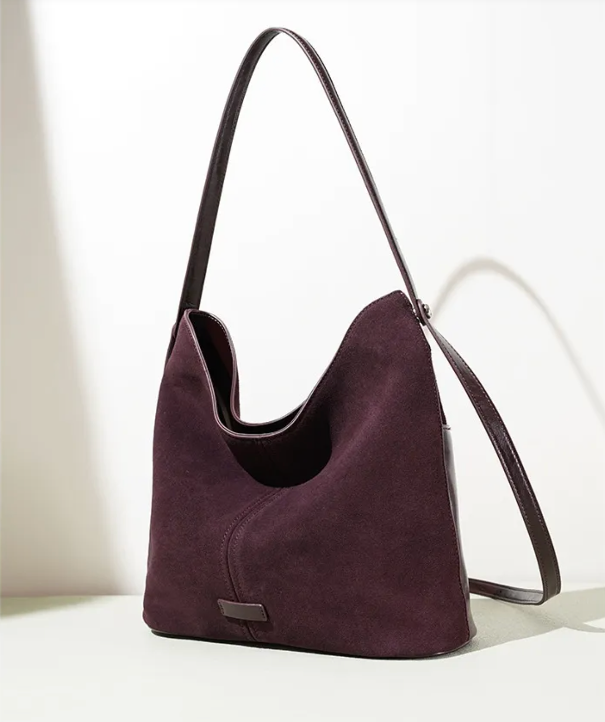 Levitating Luxe – Suede Bucket Crossbody