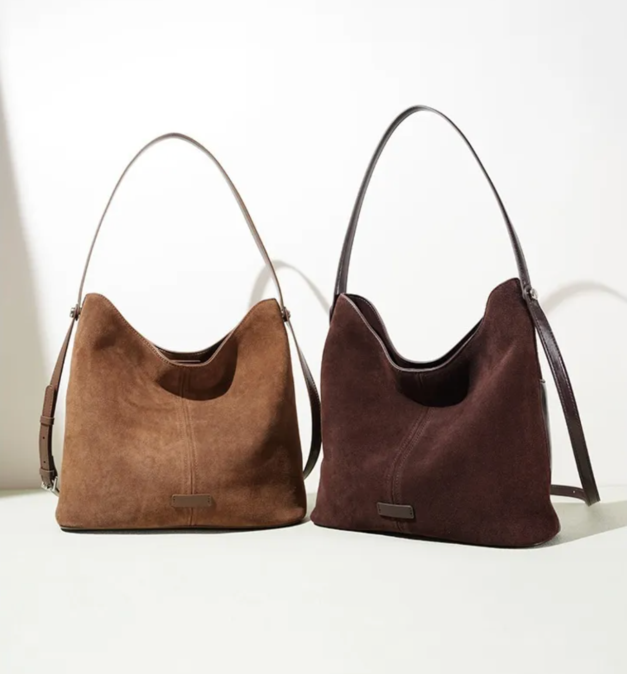 Levitating Luxe – Suede Bucket Crossbody