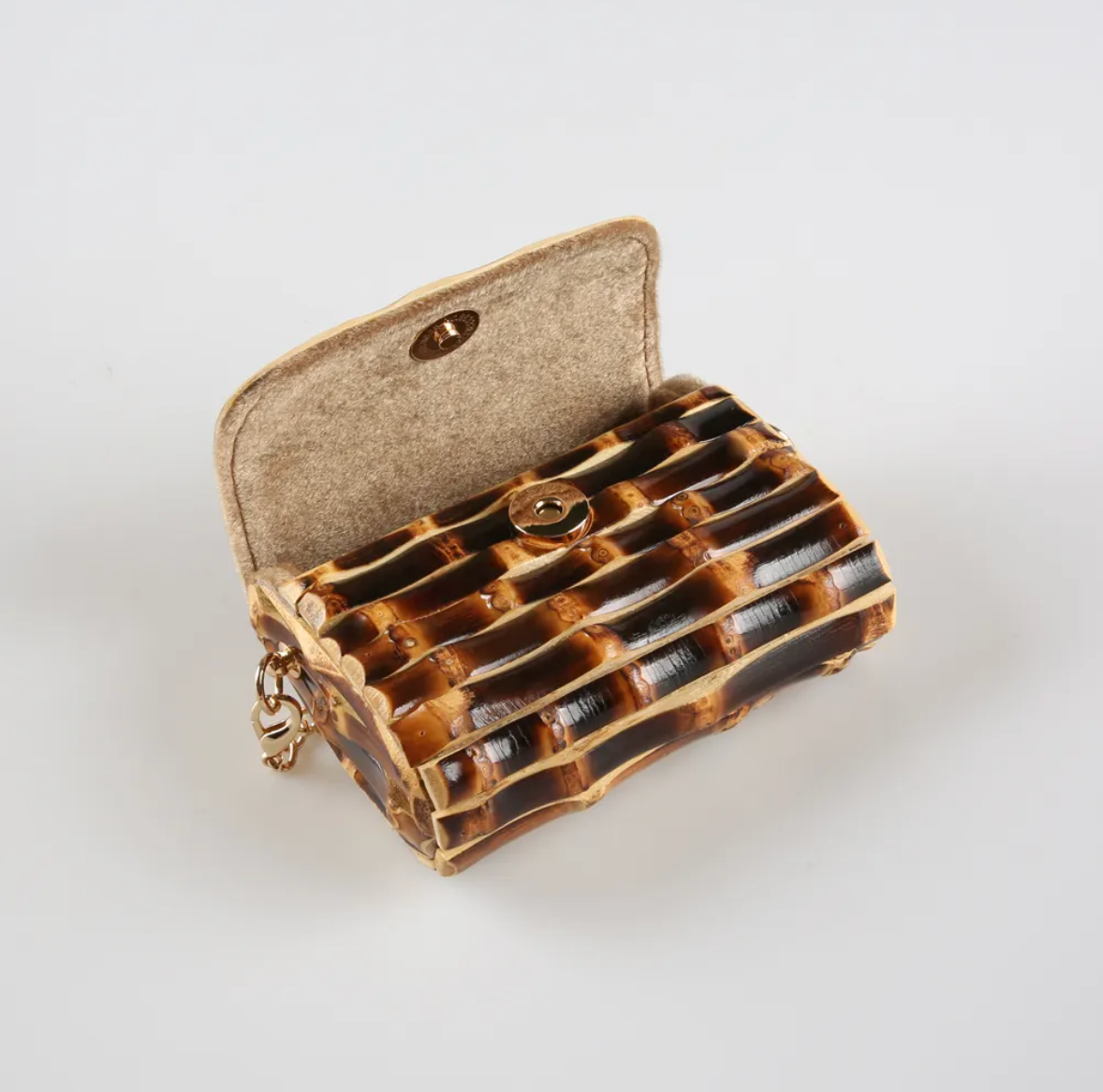 Golden Hour Optimist – Bamboo Chain Mini Bag