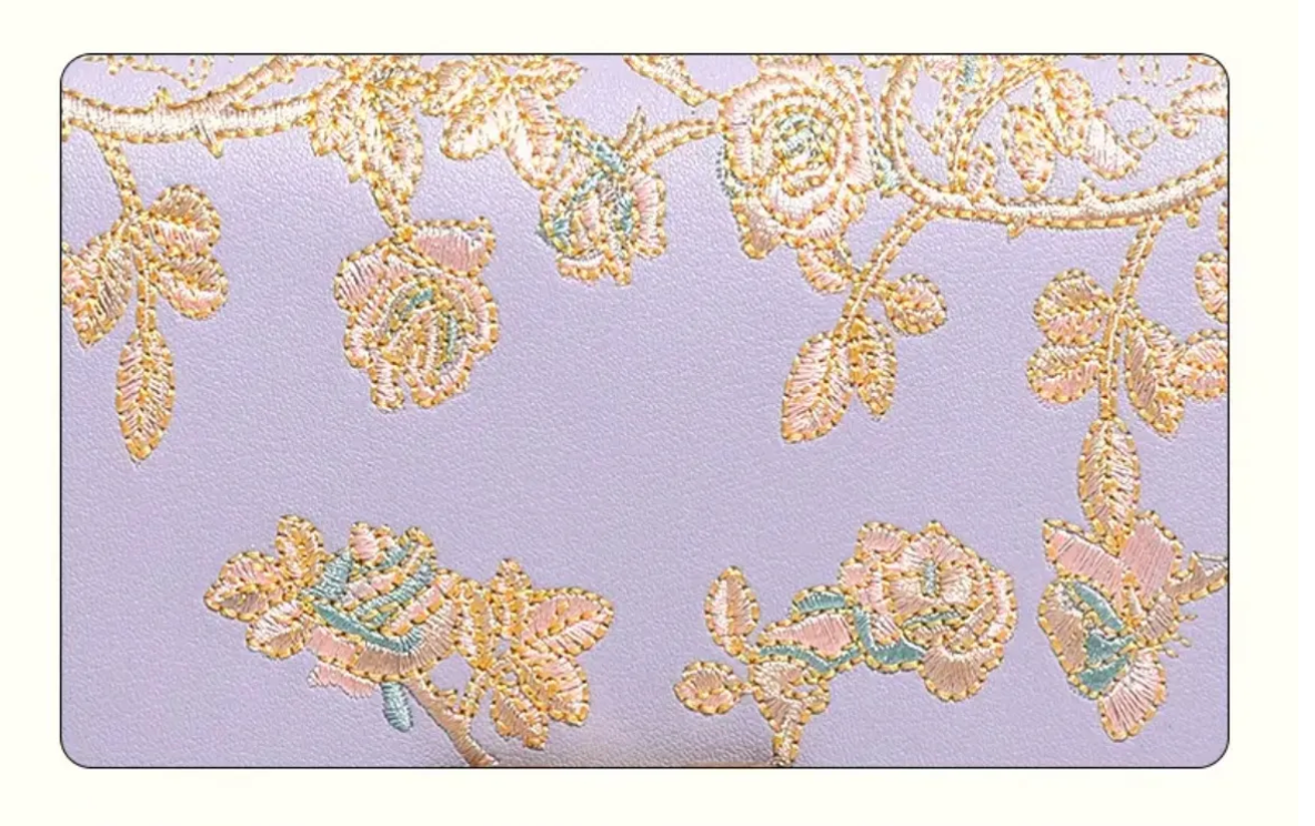 Executive Bloom - Cowhide Embroidery Handbag