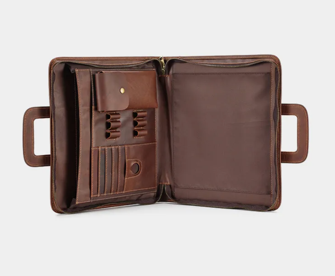 Unagi Utility – Crazy Horse Leather Laptop Case