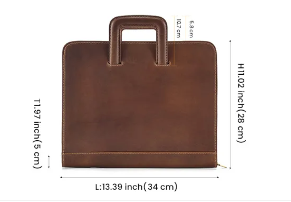 Unagi Utility – Crazy Horse Leather Laptop Case