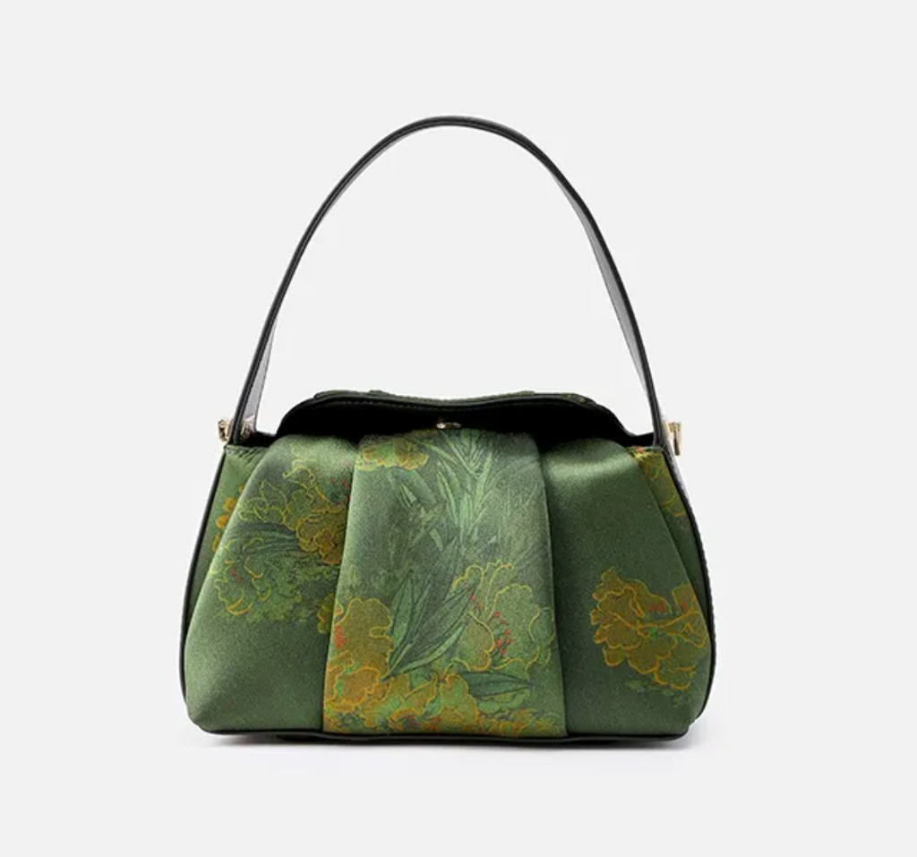 Atlas Bloom – Silk Messenger Bag