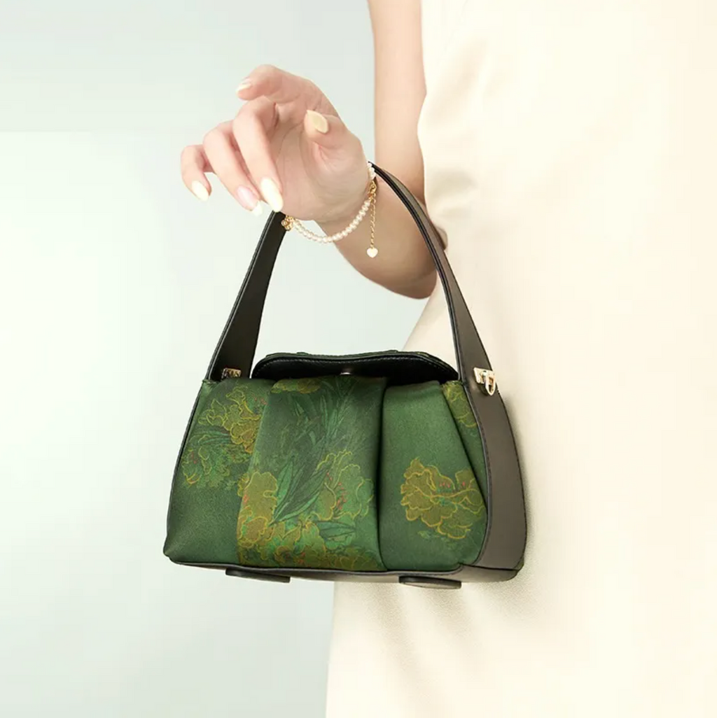 Atlas Bloom – Silk Messenger Bag