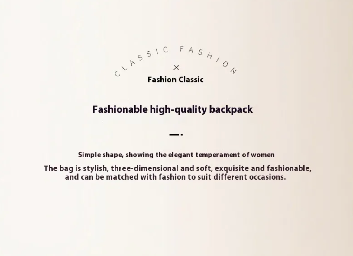 Autumn Term Leather Backpack