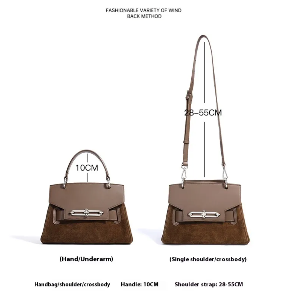 The Très Jolie Suede & Leather Bag