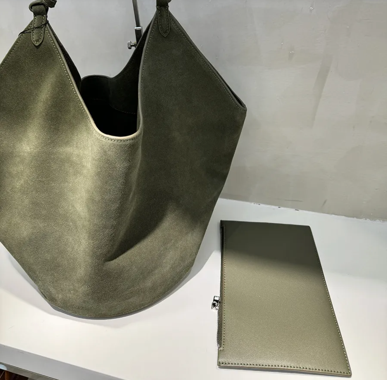 The Willow Drift Leather Bucket Bag