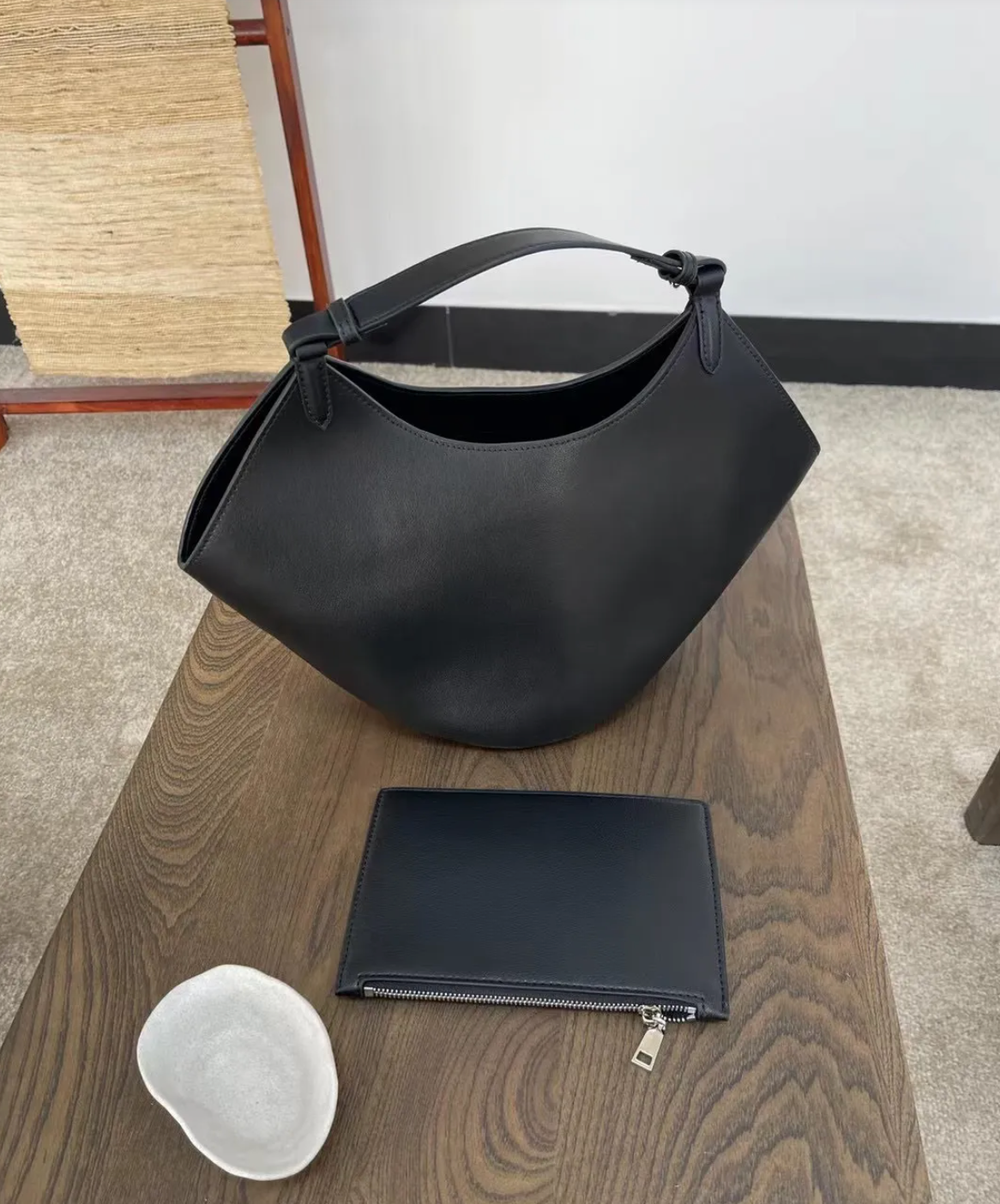 The Willow Drift Leather Bucket Bag