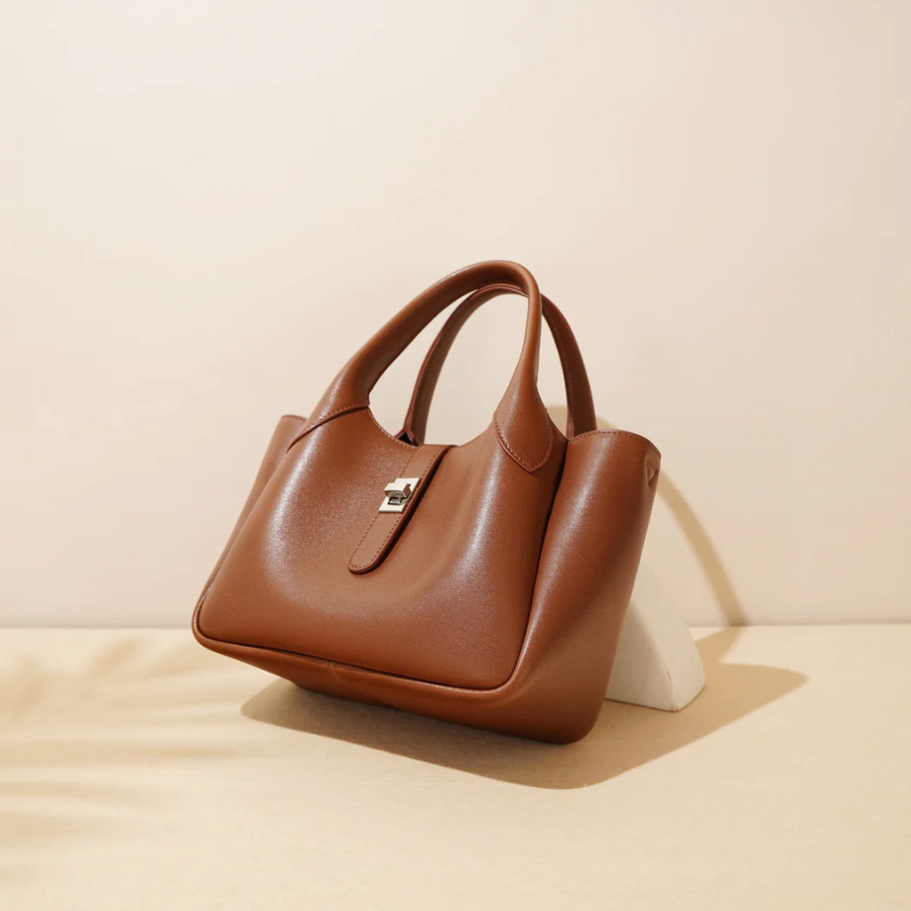 Georgia State – Structured Cowhide Basket Bag