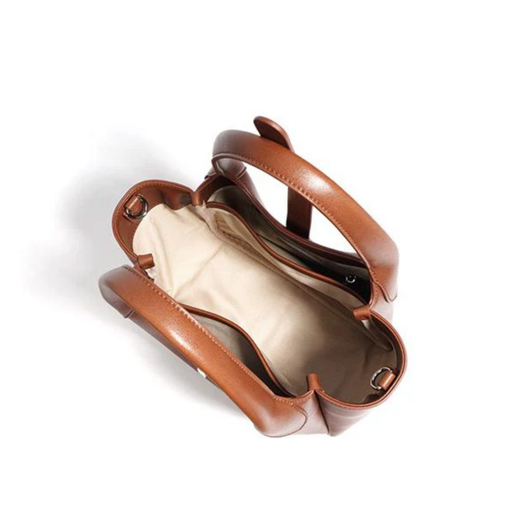 Georgia State – Structured Cowhide Basket Bag