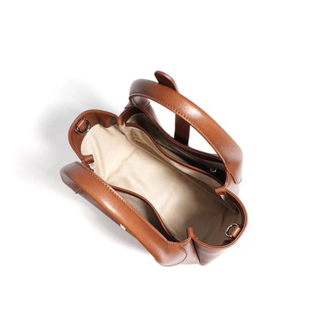 Georgia State – Structured Cowhide Basket Bag