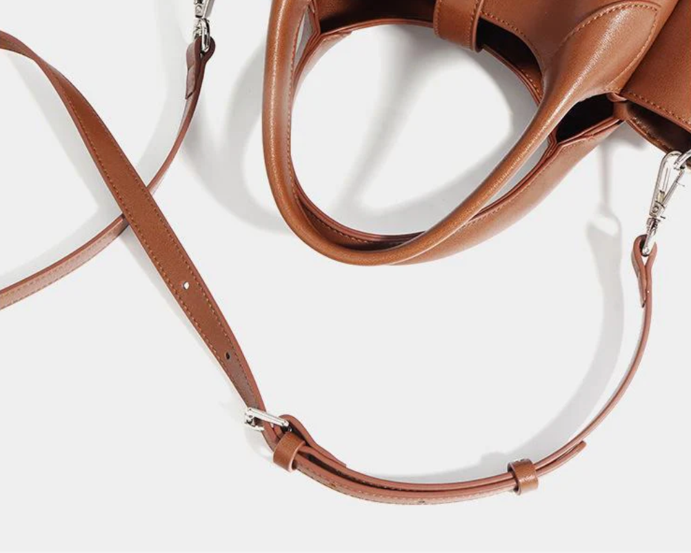 Georgia State – Structured Cowhide Basket Bag