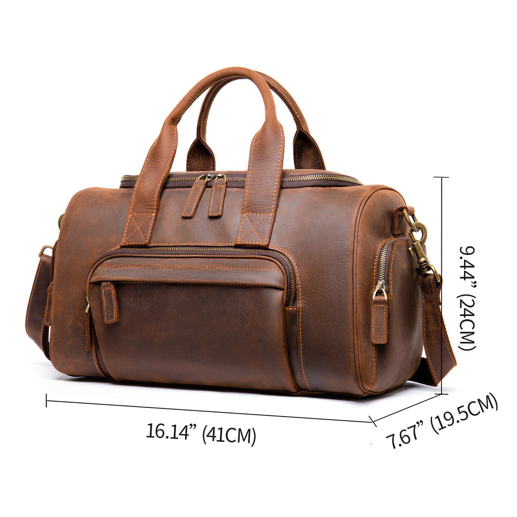 Eight Miles to Gate A – Leather Consultant Weekender Bag