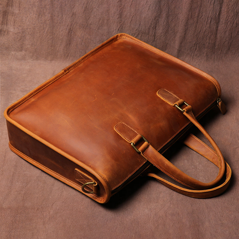 Heisenberg Ledger – Chemist’s Crazy Horse Leather Briefcase