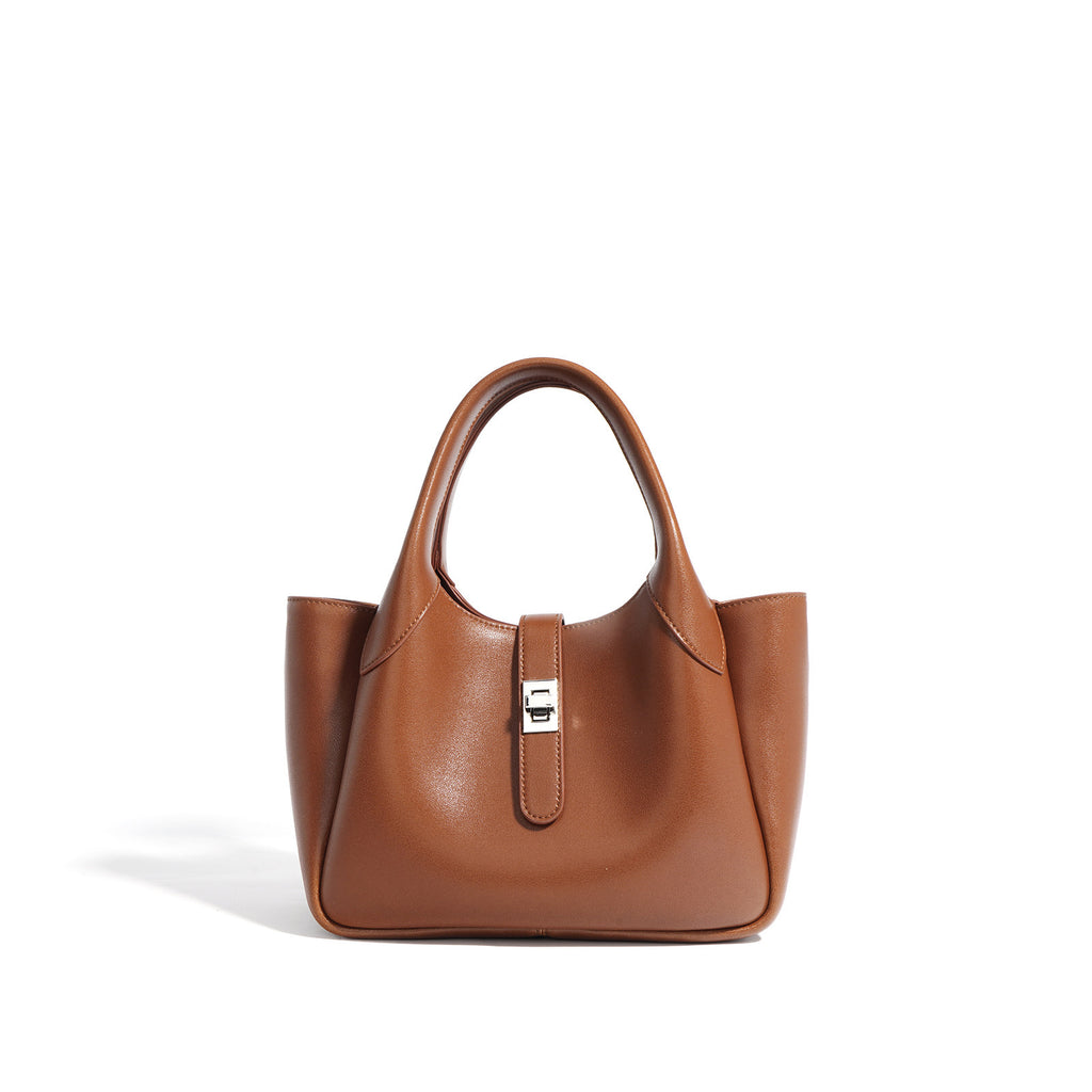 Georgia State – Structured Cowhide Basket Bag