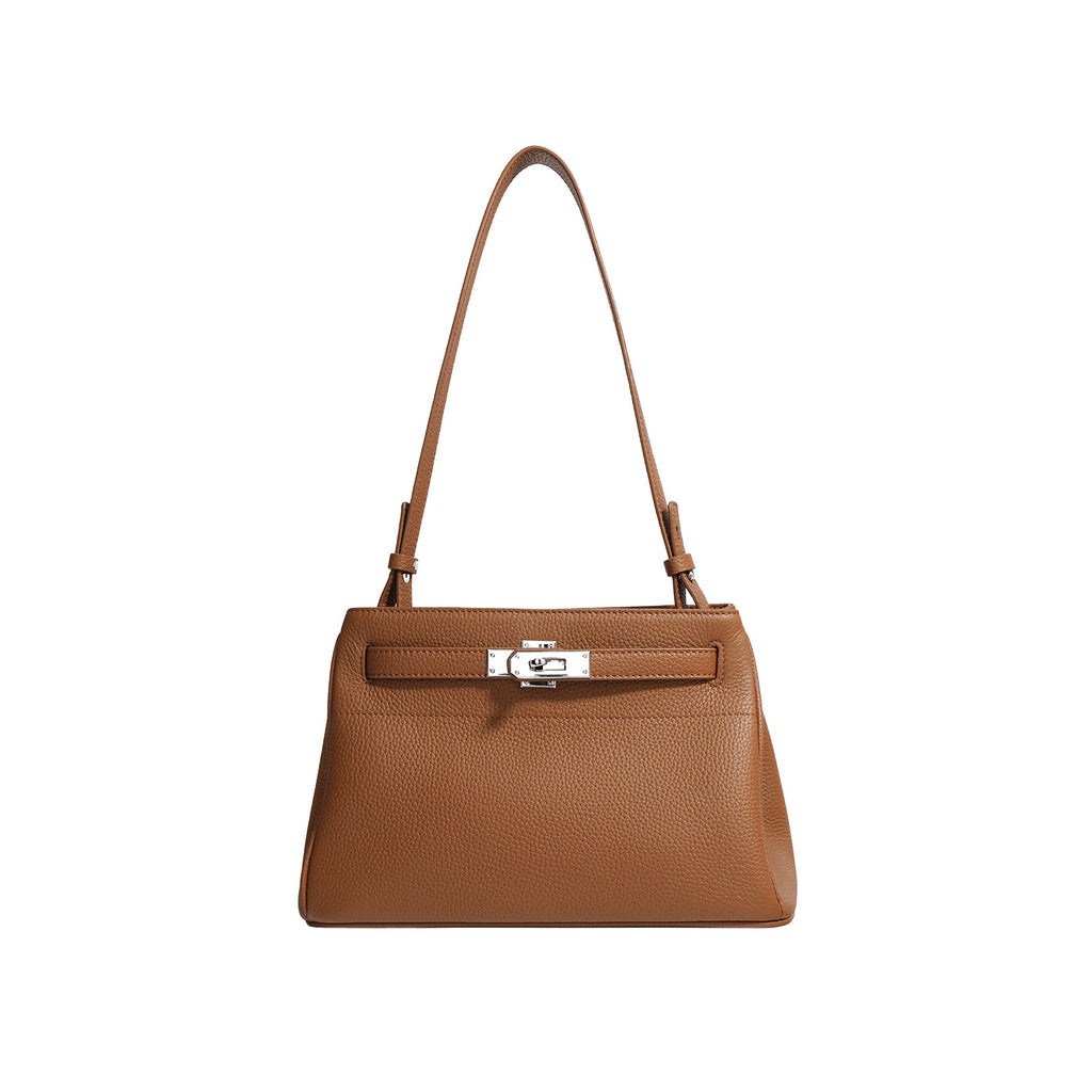 The Waldorf Lock Leather Shoulder Bag