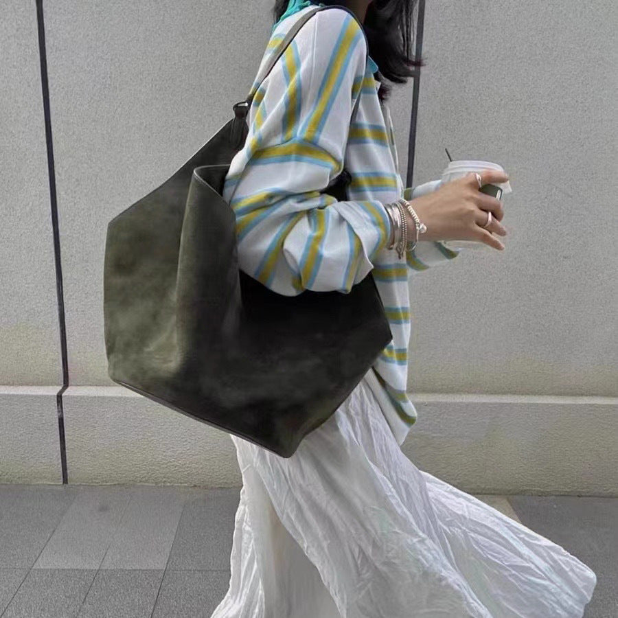 The Willow Drift Leather Bucket Bag