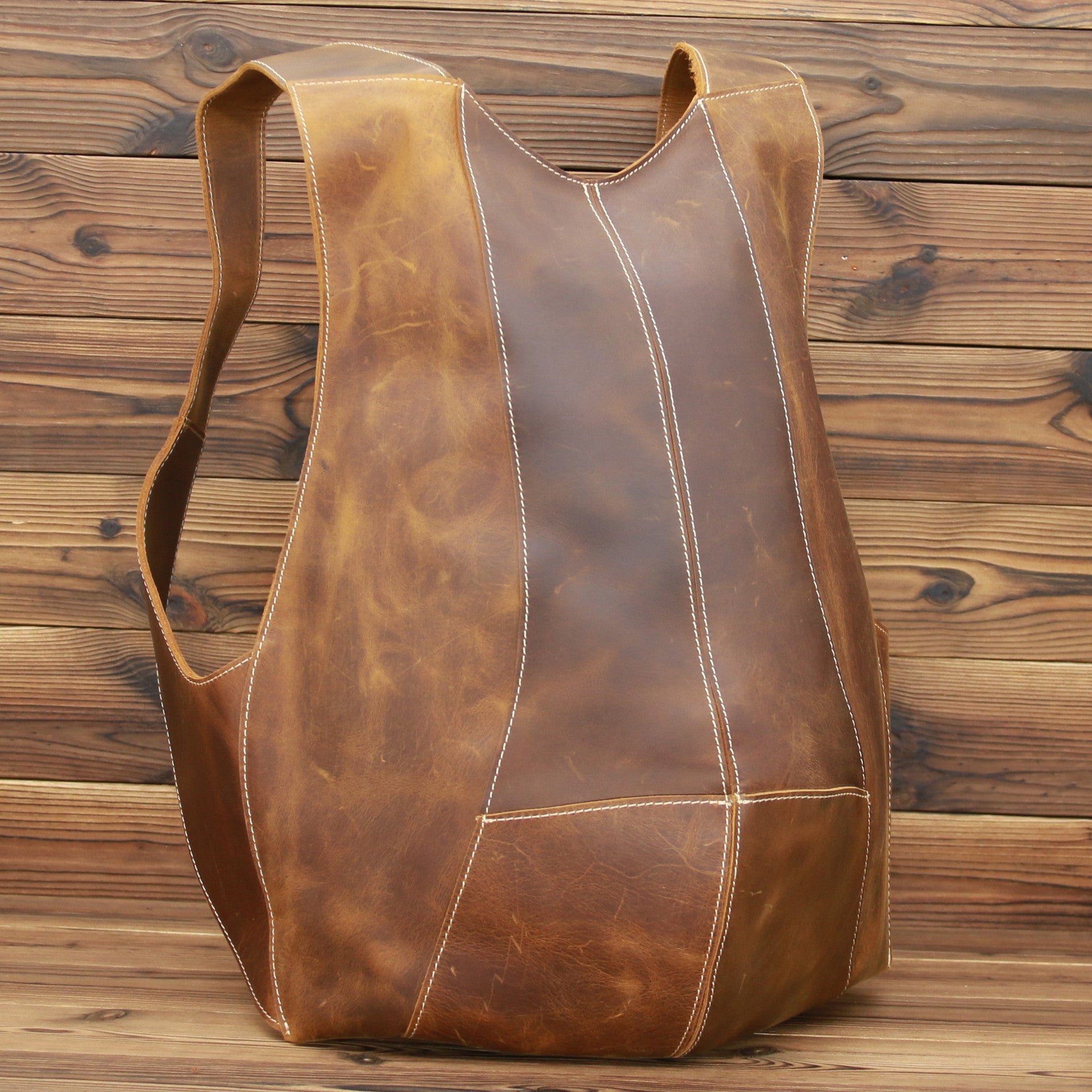 Lose Yourself in Notes  – Modernist Cowhide Backpack